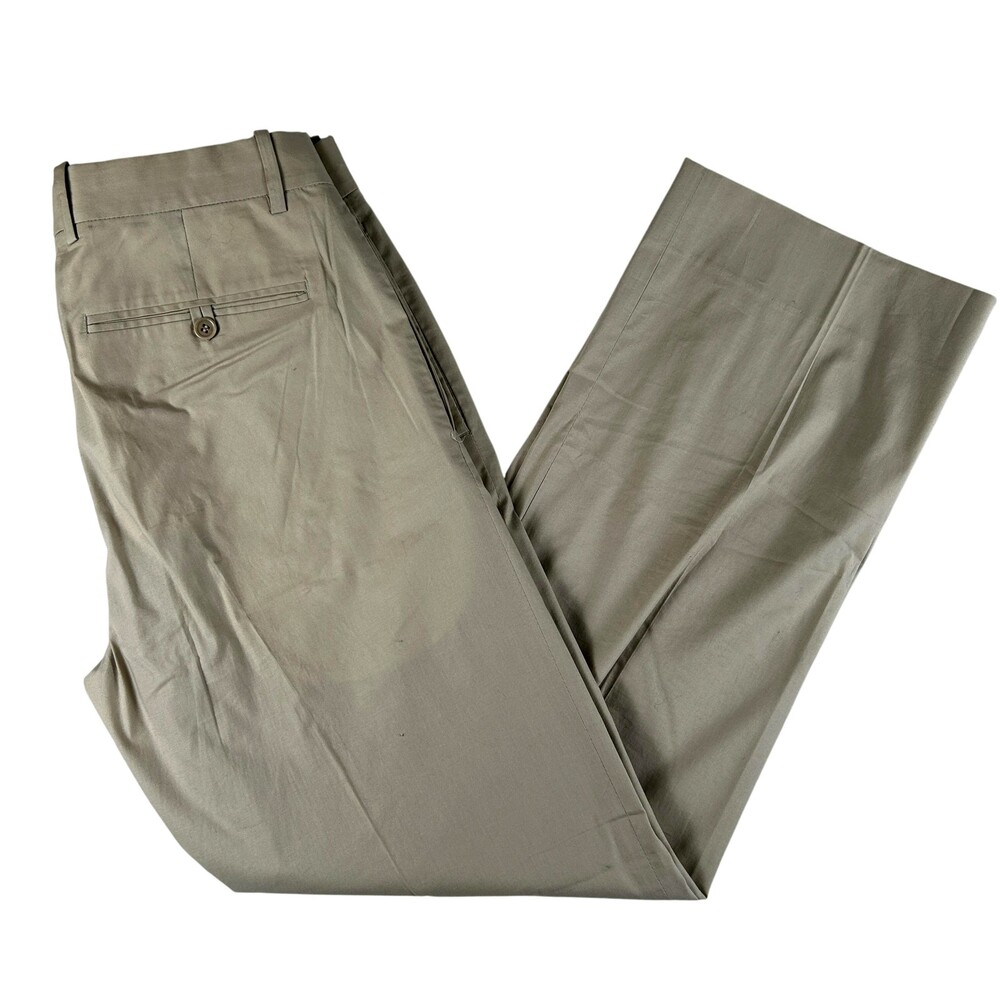 Theory Pants Mens 31x30 Beige Stretch Cotton Chino Straight Leg Made USA Casual